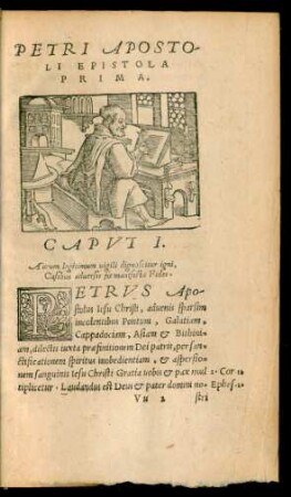 Petri Apostoli Epistola Prima.