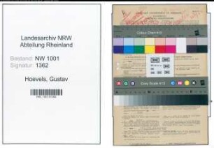 Entnazifizierung Gustav Hoevels, geb. 06.08.1890 (Amtsinspektor)