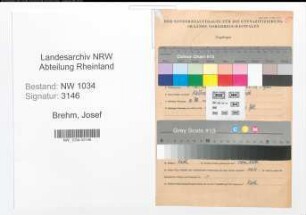 Entnazifizierung Josef Brehm , geb. 05.02.1881 (Betriebsmeister)