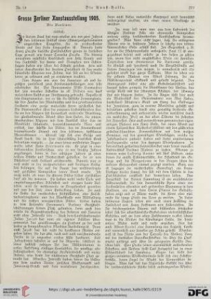 10: Grosse Berliner Kunstausstellung 1905, Die Berliner, [2]