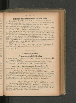 Schiffer-Betriebsverband für die Oder