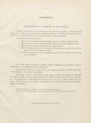 Appendix. Aberrations of audibility fo fog signals