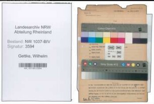 Entnazifizierung Wilhelm Gettke , geb. 24.12.1901 (Elektroschweisser)
