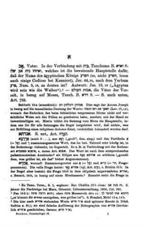 Die exegetische Terminologie der jüdischen Traditionsliteratur / von Wilhelm Bacher
