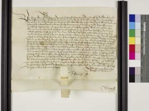 Johann von Jülich-Kleve-Berg erteilt den Landständen einen Revers betr. Steuer gegen die Wiedertäufe