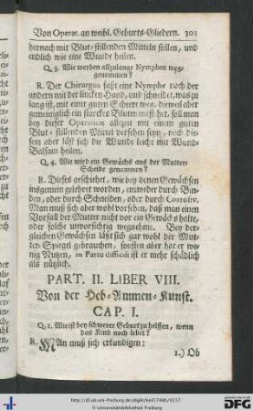 Liber VIII. Von der Heb-Ammen-Kunst.