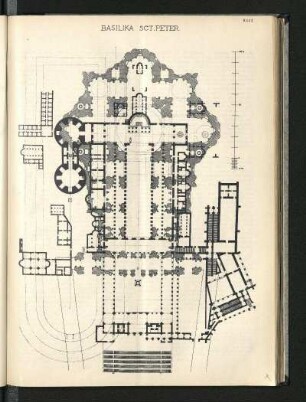 Basilika St. Peter, Rom, Grundriss