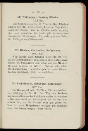 52) Münden, Carlshafen, Hofgeismar