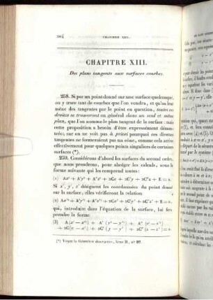 Chapitre XIII. Des plans tangents aux surfaces courbes.