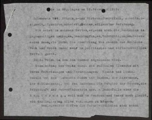 Rede Schalls in Göppingen über die deutsche Innenpolitik (Hitlerputsch)