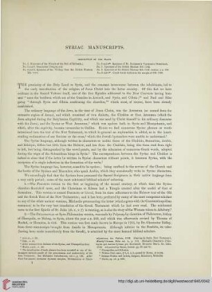 Syriac manuscripts