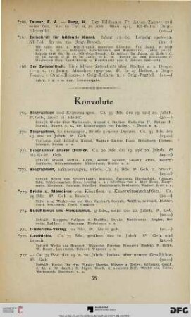 Konvolute (Nr. 769-861)