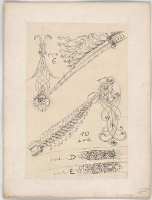 Thiersch, Friedrich von; München; Justizpalast - Ornamente (Details)