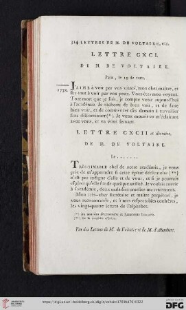 (Lettre CXCI -CXCII)