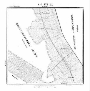 Kartenblatt SO LVIII 22 Stand 1849