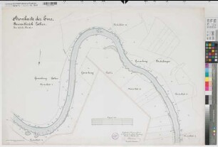 Ems Bauwartbezirk Lathen Stromkarte Lathen - Niederlangen - Düthe km 40,4-43,5 1905 1 : 2000 64 x 100 farb. Druck: Bogdan Gisevius Dortmund-Ems-Kanal Verwaltung B Nr. 504