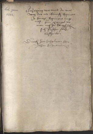 Vom alten römischen Kriegsregiment. Vom Herkommen der Stadt Regensburg - BSB Cgm 1583