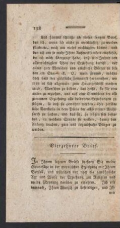 Vierzehnter Brief