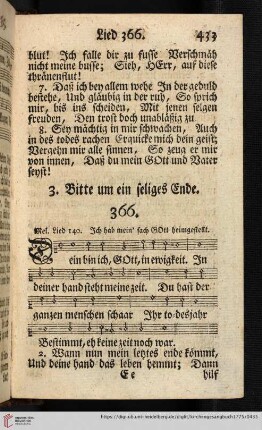 3. Bitte um ein seliges Ende (366)