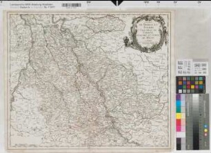 Berg (Herzogtum) Jülich (Herzogtum) Köln (Kurfürstentum) Geldern Mörs (Grafschaft) Territorialkarte Duches de Bergue et Juliers, Electorat de Cologne Gueldre et comte de Meurs 1757 5 Meilen = 9 cm 47 x 56,5 Stich: Le Rouge, Paris