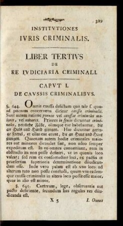 Liber Tertius De Re Iudiciaria Criminali