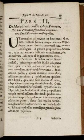 Pars II. De Moralitate
