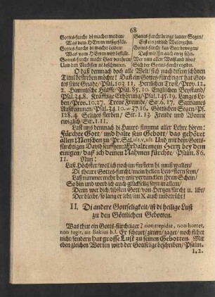 II. Di andere Gottseligkeit/ ist di heilige Lust zu den Göttlichen Gebotten.