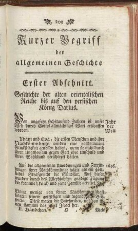 Erster Abschnitt. Geschichte der alten orientalischen Reiche bis auf den persischen König Darius.