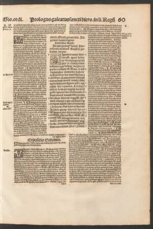 Incipit prologus sancti Hieronymi in libros Regum: quae galeatus dicitur.