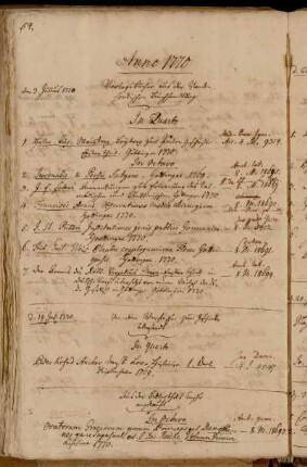 VerlagsBücher aus der Vandenhoeckischen Buchhandlung. - Von dem Verfasser (Peder Kofod Ancher) zum Geschenke übersandt. - Aus der Bibliotheks Casse angekauft.