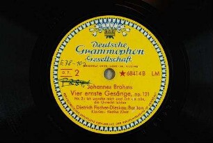 Vier ernste Gesänge, op. 121 : Nr. 2: Ich wandte mich und sah an alle, die Unrecht leiden / Johannes Brahms