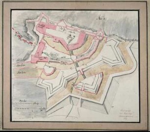 Pirna, Festung Sonnenstein, Grundriss, 1719