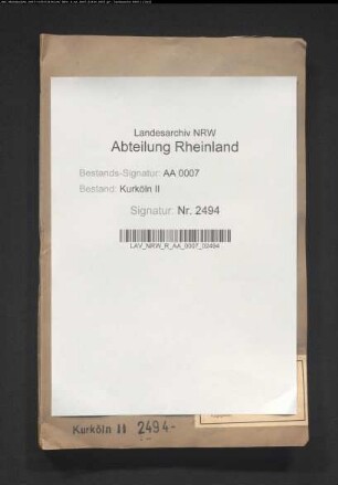 Wiedereinlösung des Hauses Neersen