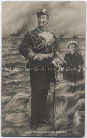 Wilhelm II. mit seinem Enkel