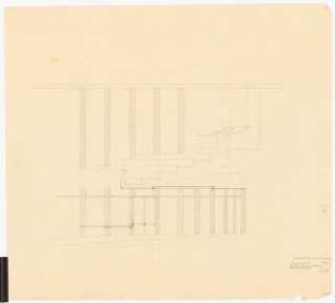 Stadttheater, Bremerhaven: Zuschauerraum: Längsschnitt Innenwandgestaltung 1:20