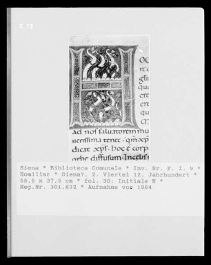 Homiliar — Initiale H, Folio fol. 30