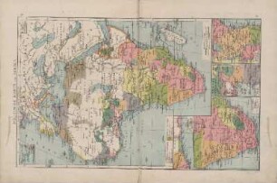 Politische Karte von Afrika, Sklavenküste, Südafrika, Kamerun, Deutsch-Ostafrika