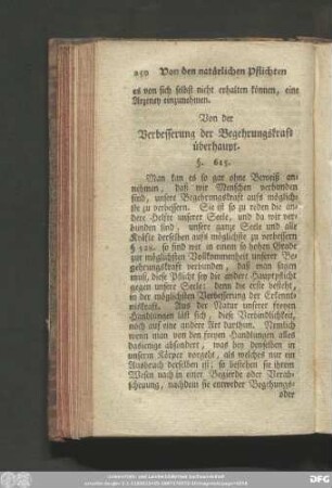 Die dritte Abtheilung. Von den natürlichen Pflichten gegen den Körper.