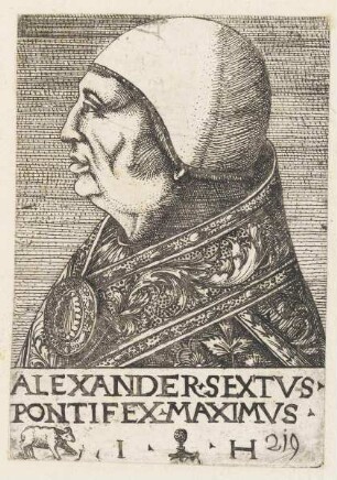 Bildnis des Alexander Sextvs Pontifex Maximvs