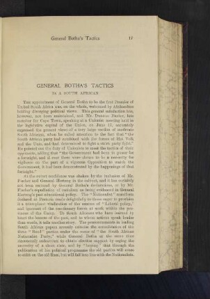 General Botha's Tactics