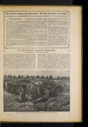 Die erste Bresche in Englands Weltherrschaft.