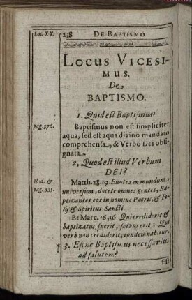 Locus Vicesimus.