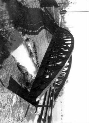 Fichtenberg Brücke über Rot Weichenlaterne Ausfahrsignale Wärterbude