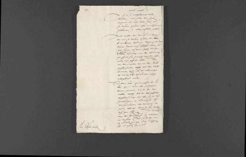 Reichsgraf Johann Philipp will den Reichstag zu Augsburg besuchen, worauf ihm Herzog Christoph von Württemberg ein Quartier organisieren will und ein Zusammentreffen mit Kaiser Maximilian II. vorbereitet.