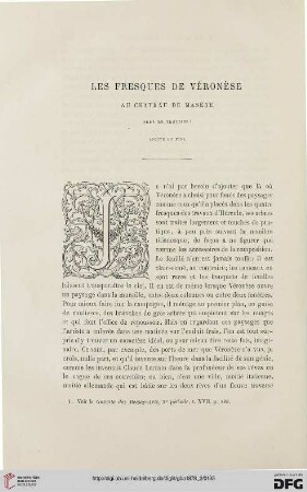 2. Pér. 18.1878: Les fresques de Véronèse au château de Masère près de Trévisse