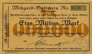 Gutschein - 1 Million Mark