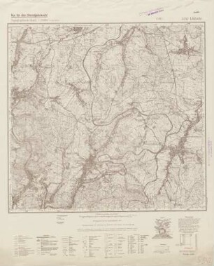 5342 Lößnitz, Topographische Karte 1:25000 (4cm - Karte)