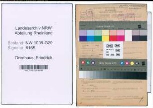 Entnazifizierung Friedrich Drenhaus , geb. 30.06.1901 (Betriebswart)