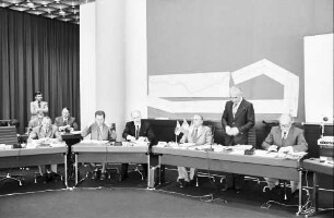 Lörrach: Neues Rathaus; Regio Conférence Tripartite; Konferenzvorsitz