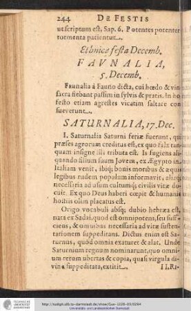Saturnalia, 17. Dec.
